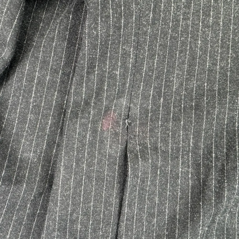 Tommy Hilfiger Mens Modern Fit Cotton Blend Pinstripe Suit Jacket Charcoal 42S